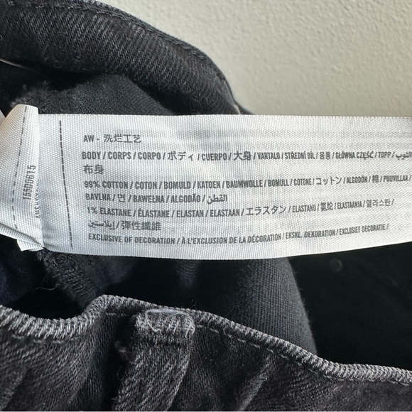 Abercrombie & Fitch High Rise Mom Jean Black Distressed Women’s Size 26 or 2 - Picture 10 of 10